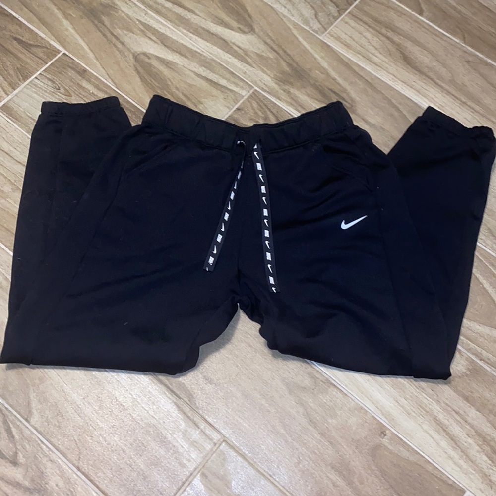 nike black sweatpants, size small
